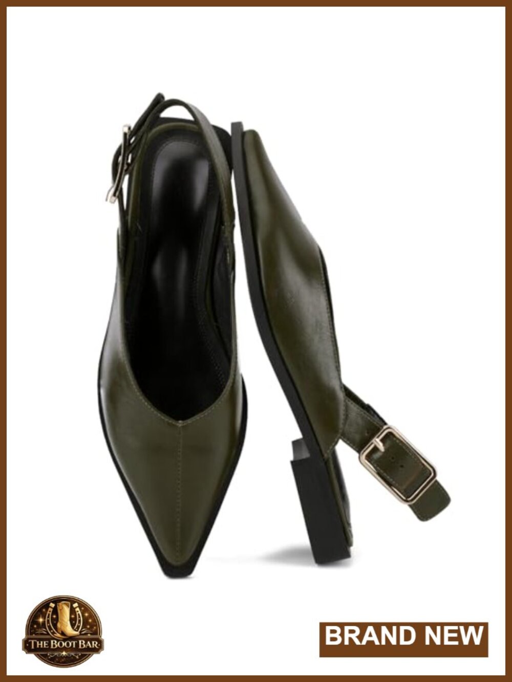 Synthetic Leather Pointed Toe Closed Toe Mules Slip-On Office Flats